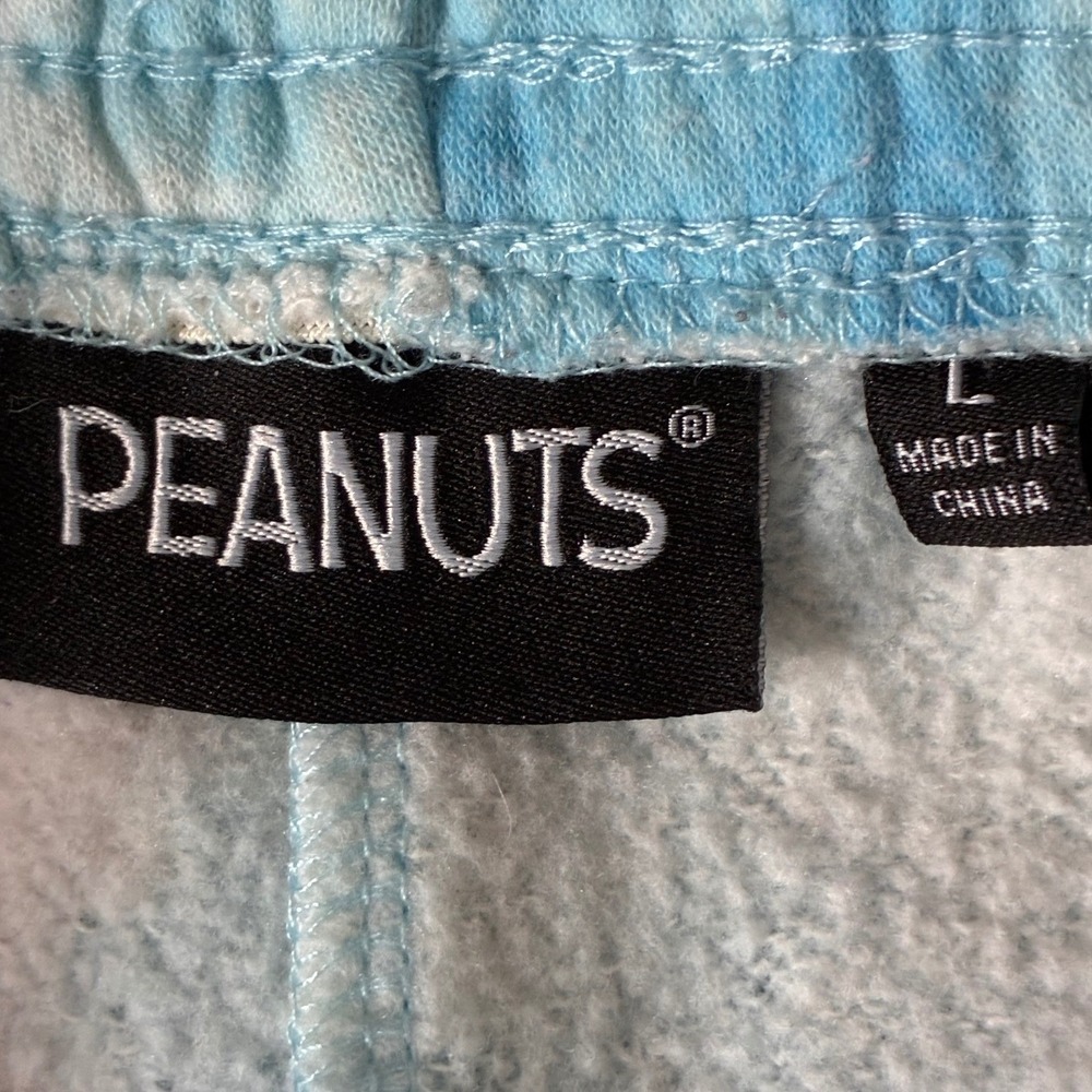 Peanuts Snoopy Takin It Easy Pastel Tie Dye Floral Joggers L - Picture 10 of 12